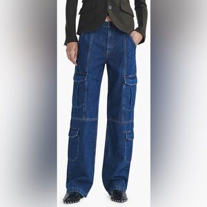rag & bone Blue Women's Cailyn Cargo Jeans Size 24
